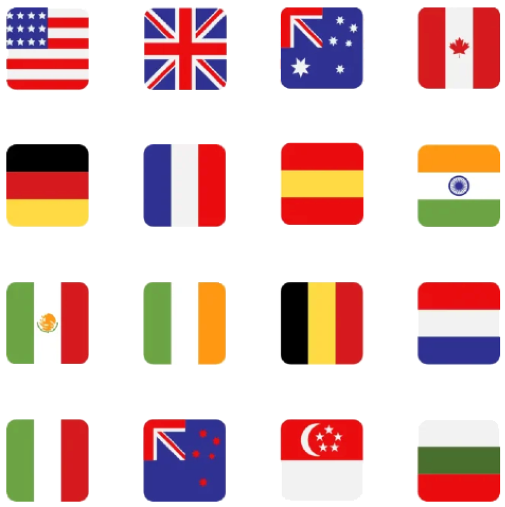 graphic of countries where SearchStax has customers