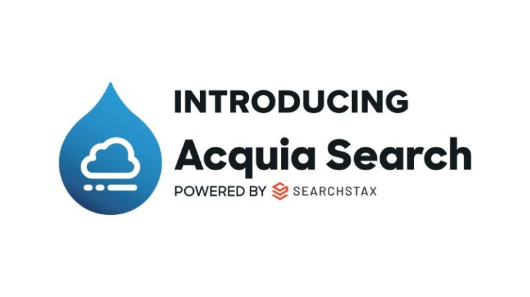 logo for Introducing Acquia Search Powered by SearchStax